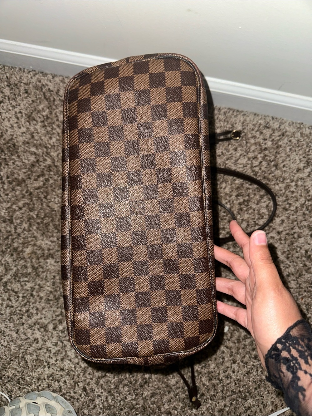 Louis Vuitton Brown Damier Ebene Canvas Tote - Picture 4 of 6